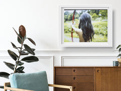 Woman with Bow and Arrow Wall Art Print