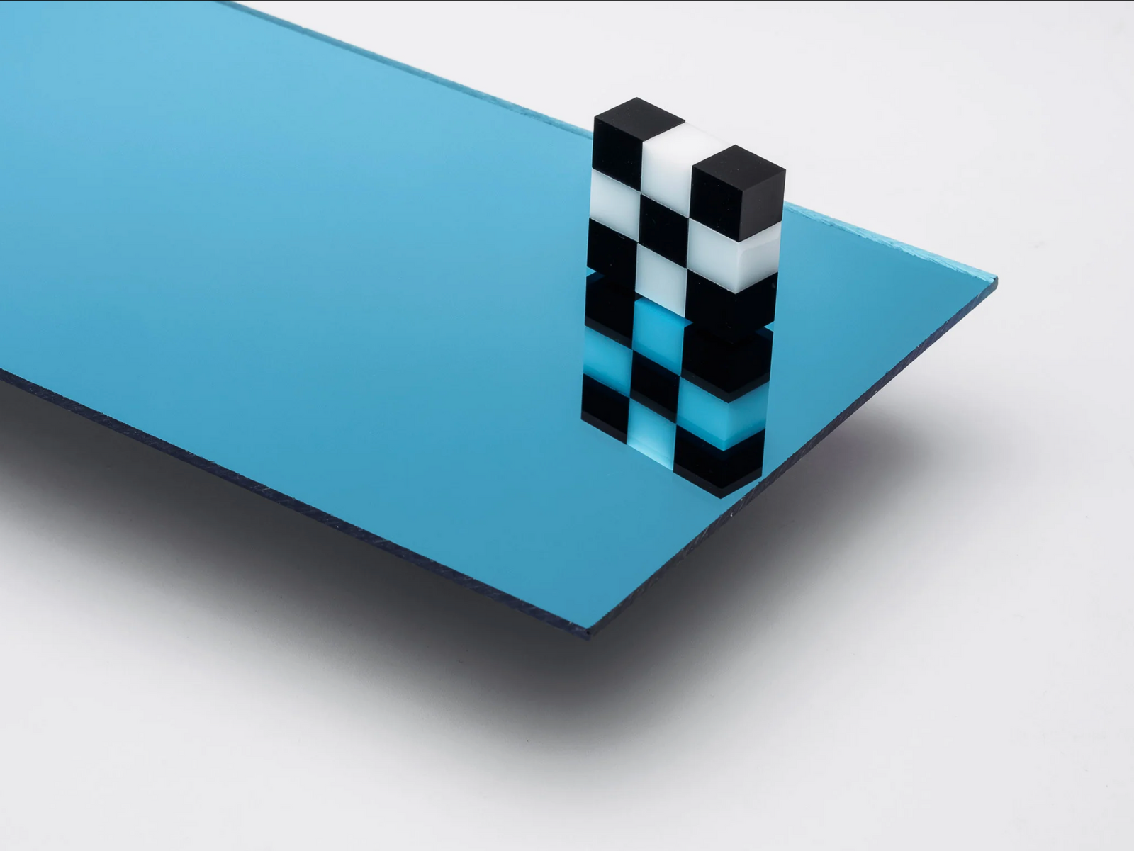 Light Blue Mirror - Mixed Media - Edition of 5