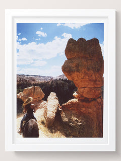 Woman on Horseback Wall Art Print