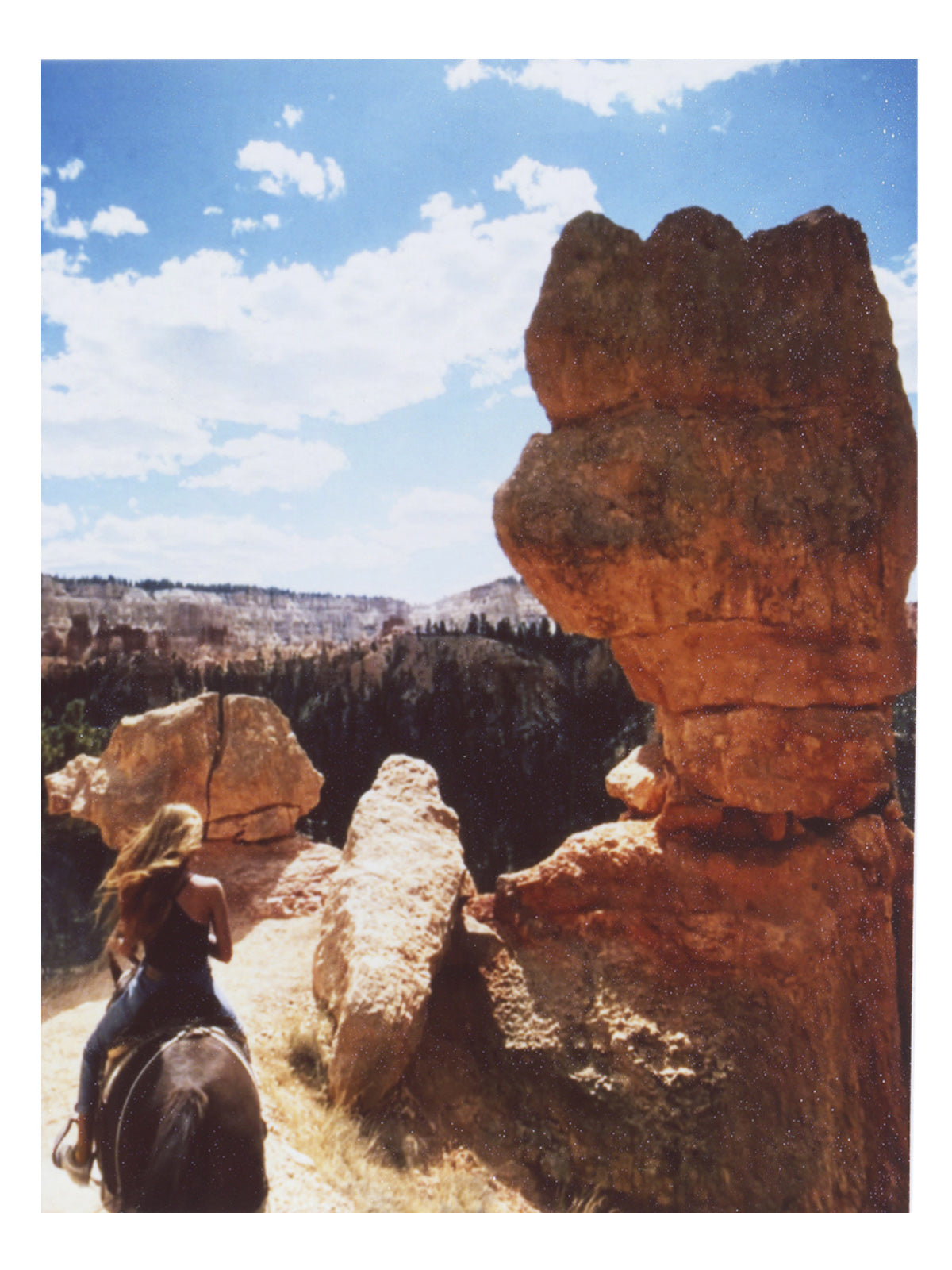 Woman on Horseback Wall Art Print