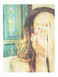 Woman with Henna Wall Art Print