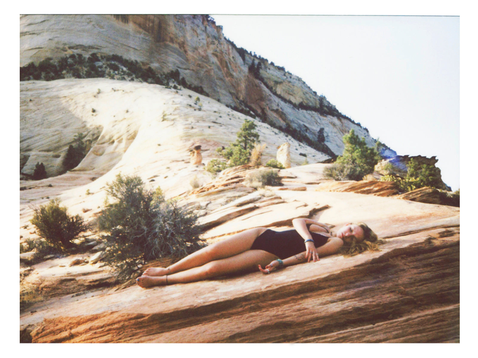 Woman and Mountain Wall Art Print