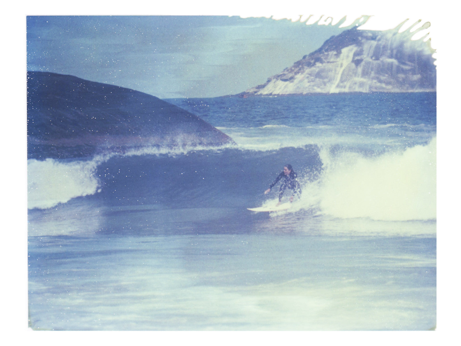 Through Wet Blue Paint - She Hit Pause