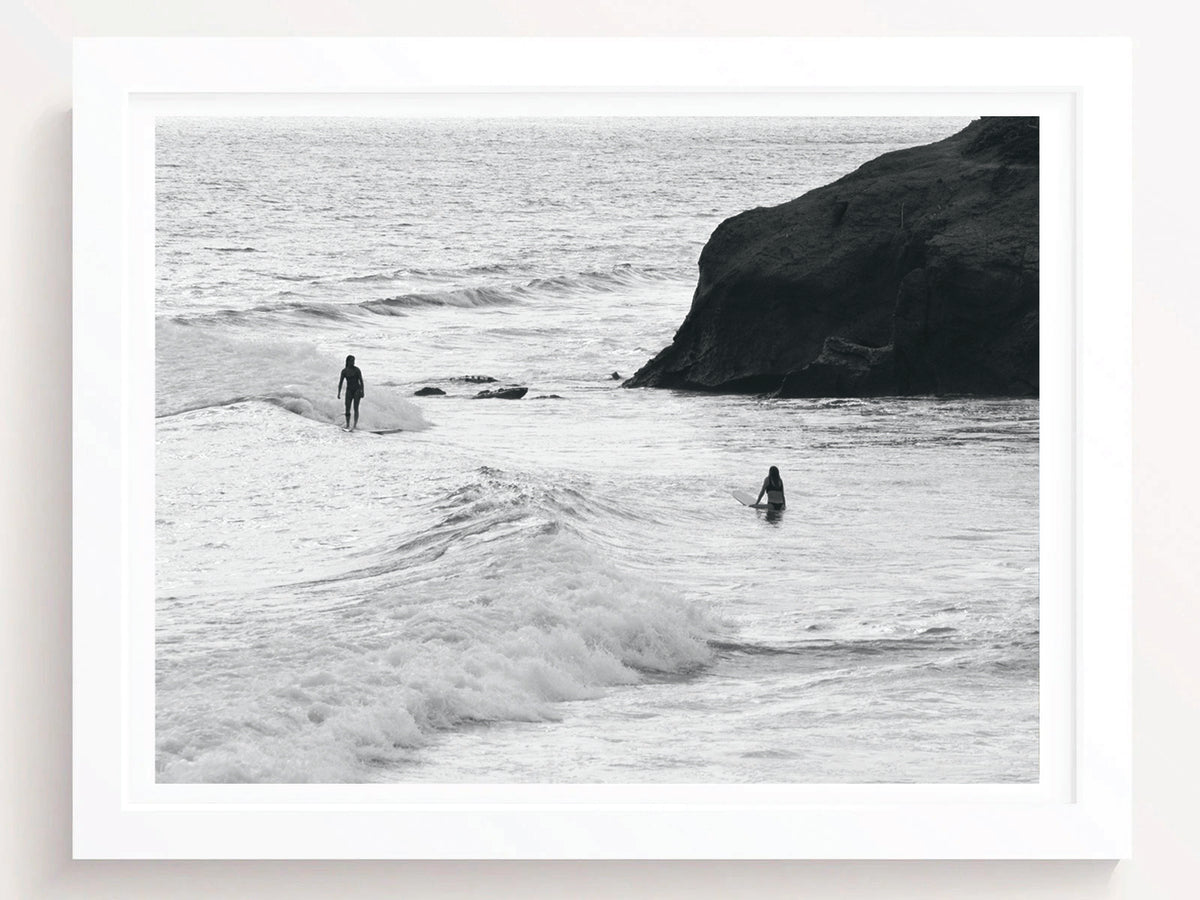 Montauk Surfing Art Print