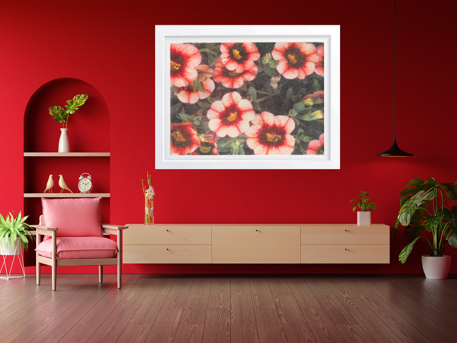 Vintage Floral Framed Art  Prints