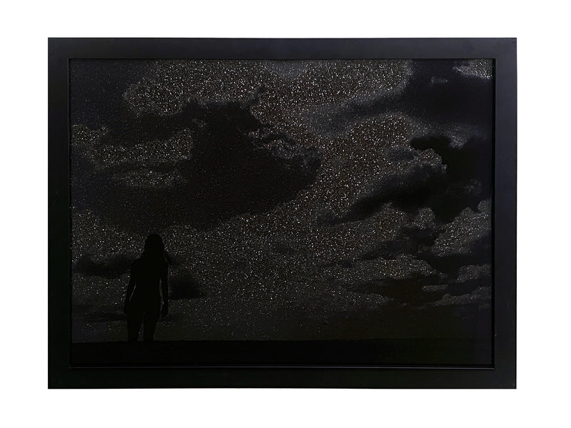 Black Glitter - Mixed Media