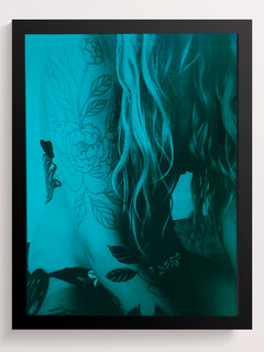 Teal Mirror - Mixed Media