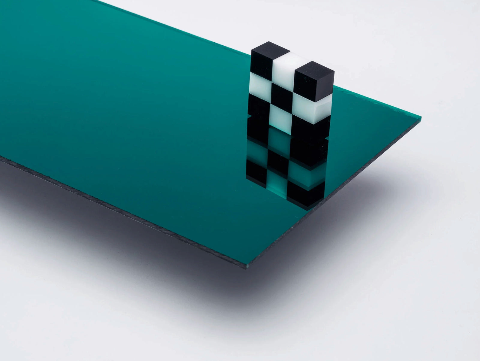 Teal Mirror - Mixed Media - Edition of 5