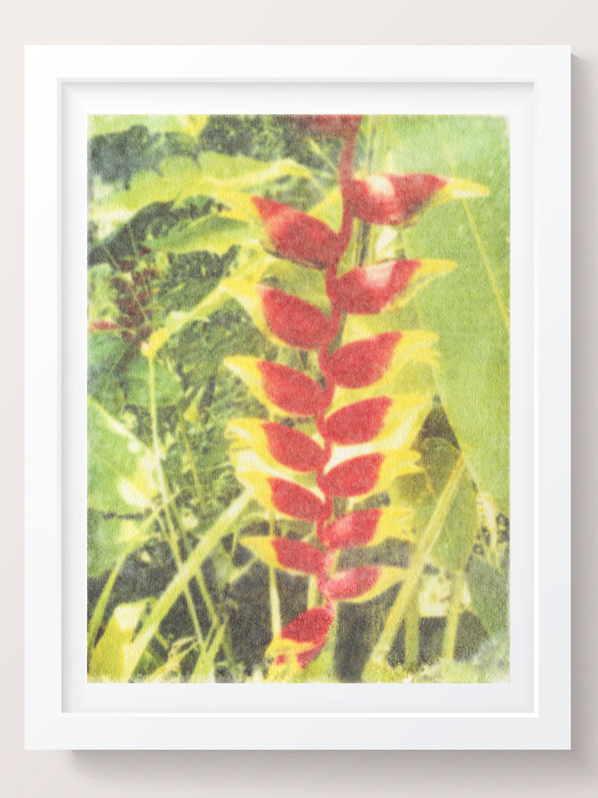 Vintage Tropical Flower Wall Art Print