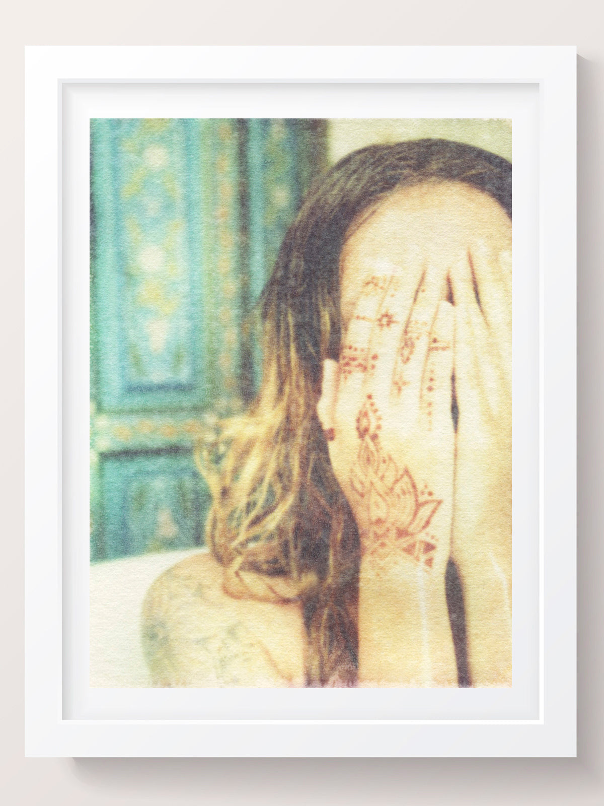 Woman with Henna Wall Art Print