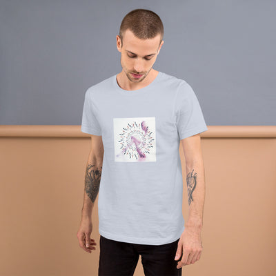 Her Silhouette in White T-Shirt