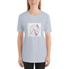 Her Silhouette in White T-Shirt