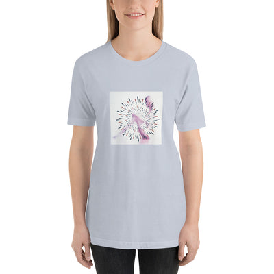 Her Silhouette in White T-Shirt